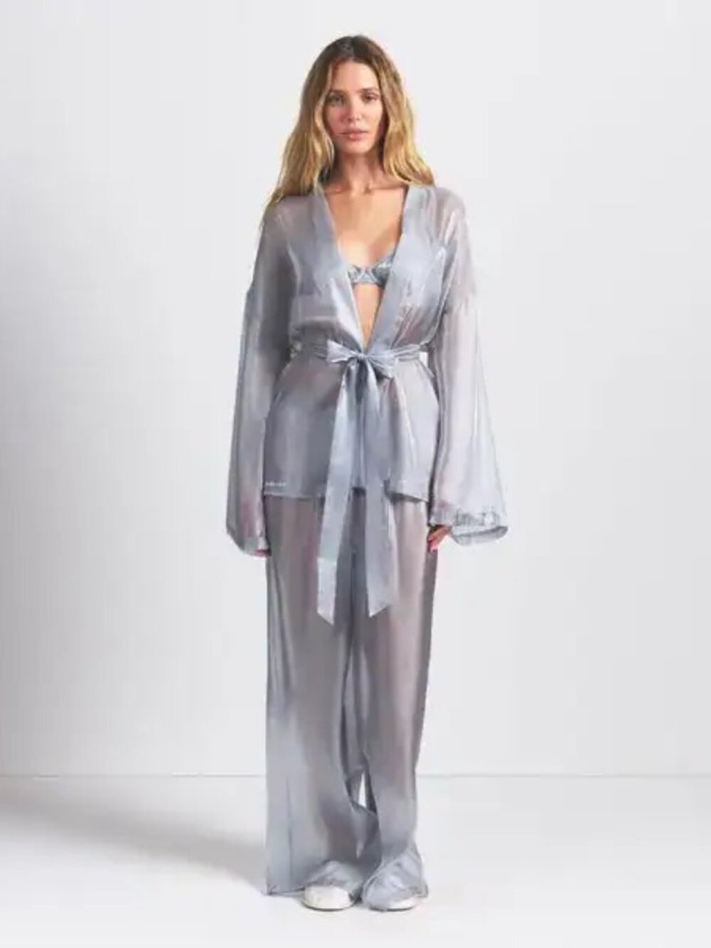 🪞SKIMS Liquid Organza Sleep Top | Mirror | M | NWT 🏷️ - Picture 2 of 7
